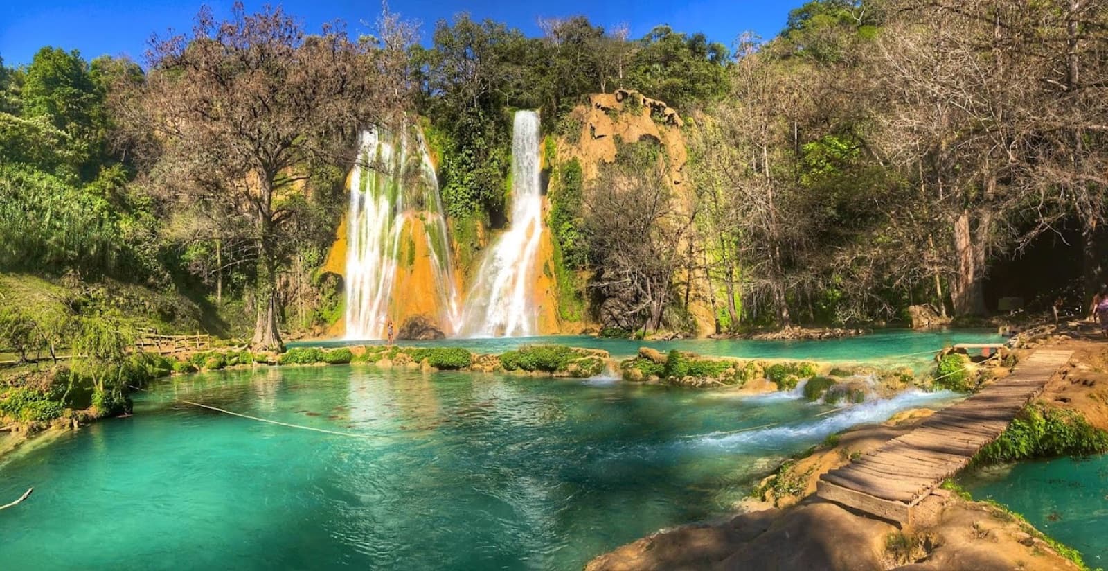 Cascadas de Minas Viejas — pozas turquesa de la Huasteca Potosina, San Luis Potosí