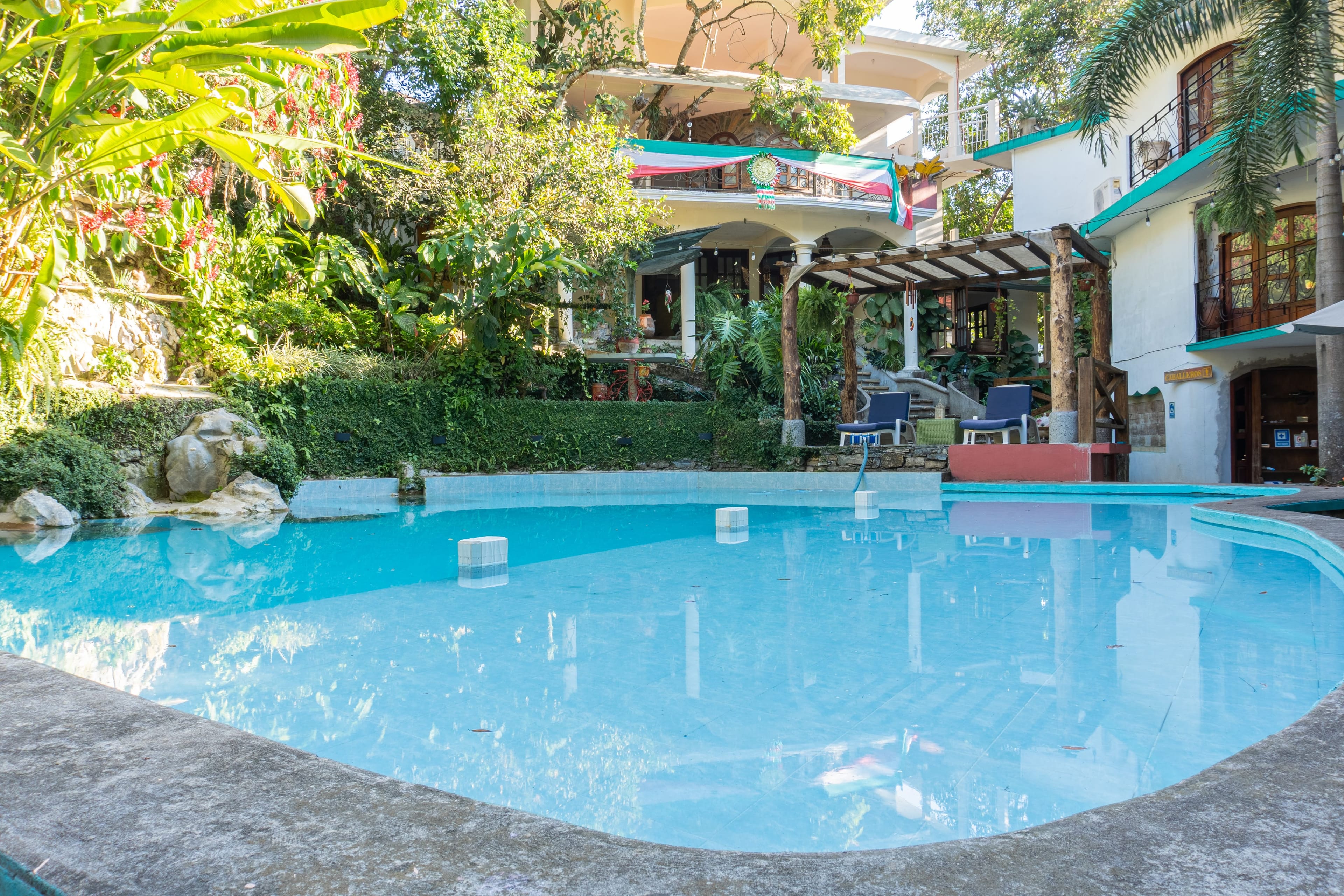 Boda en jardín tropical — Hotel Paraíso Encantado, Xilitla